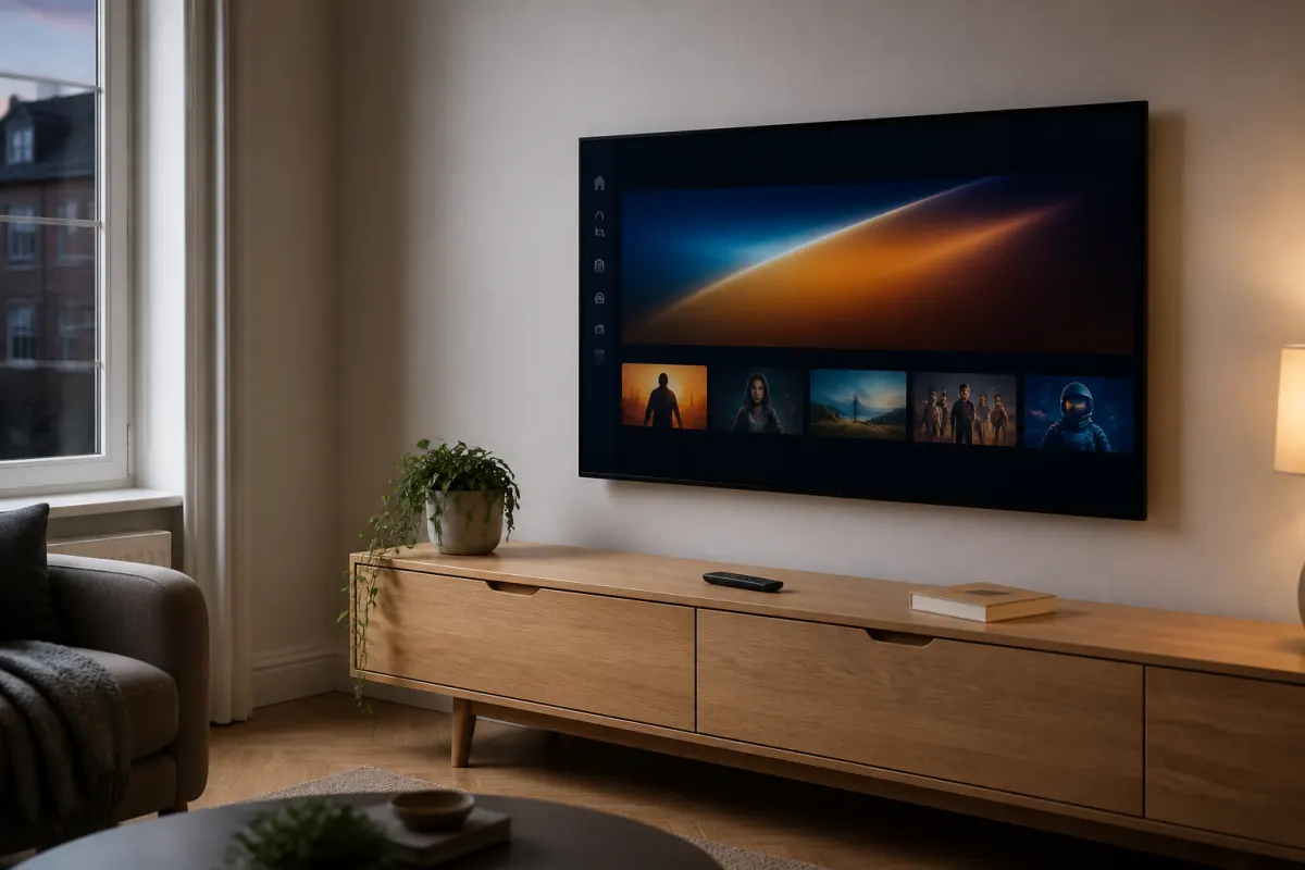 Living room TV ready for FineIPTV setup